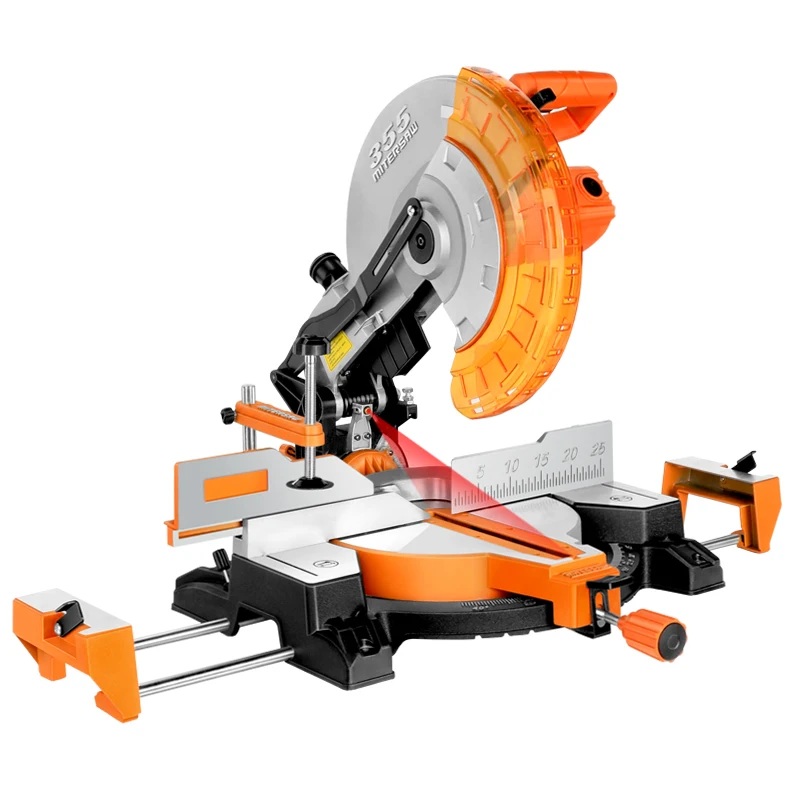 14 inch single oblique large miter saw 355 wood aluminum cutting circle aluminum machine laser positioning