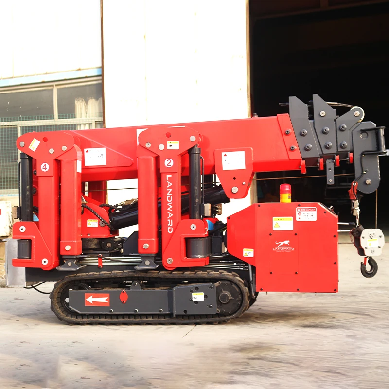 China  LANDWARD Portable Spider Crane Mini Electric 3 Tons Folding Crawler Crane 8 Tons Spider Crane For Construction