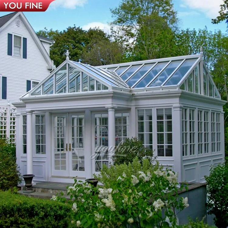 Garden Large Size Modern Design Iron Gazebo Sunroom for Outdoor