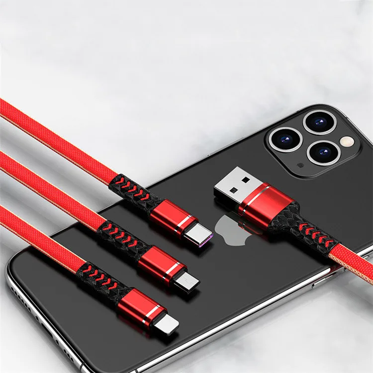 
 3 в 1 новый дизайн USB кабель micro usb тройной кабель для передачи данных творческий usb кабель для mp3/mp4/Аксессуары для мобильных телефонов  