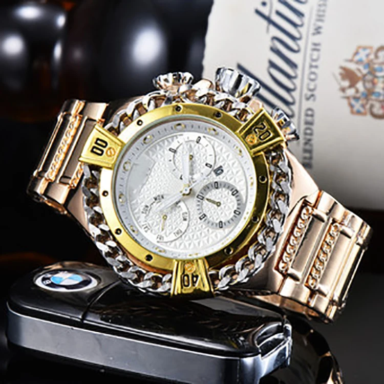 2022 Hot Sale Invit Watch Fashion Screw Crown Quartz Watch