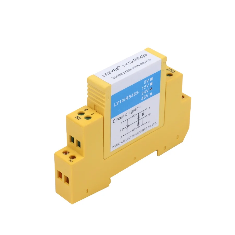 din rail rs485 spd 12V 24V 48V 4-20mA RS485 signal signal surge protector