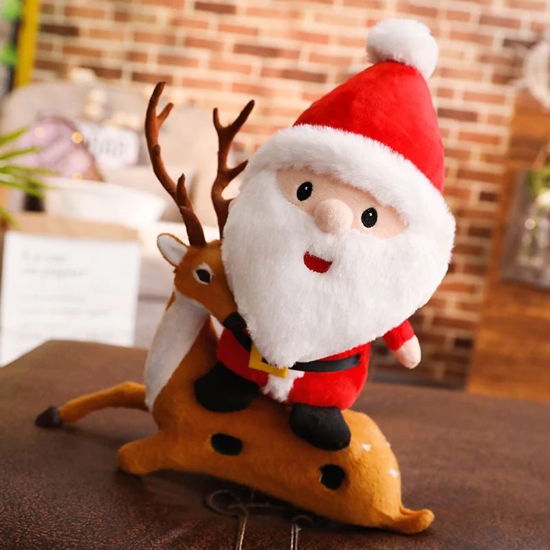 Wholesale 23cm 40cm 50cm christmas stuffed santa claus toy for children gifts