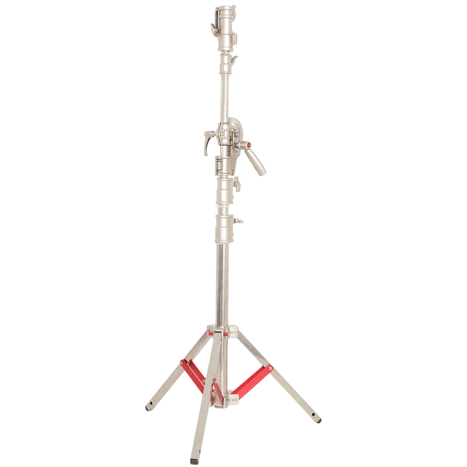 Pro 100% Stainless Steel C Stand Light Stand with Casters, Max. Height 14.4ft/440cm with 7ft/218cm Cross-Bar