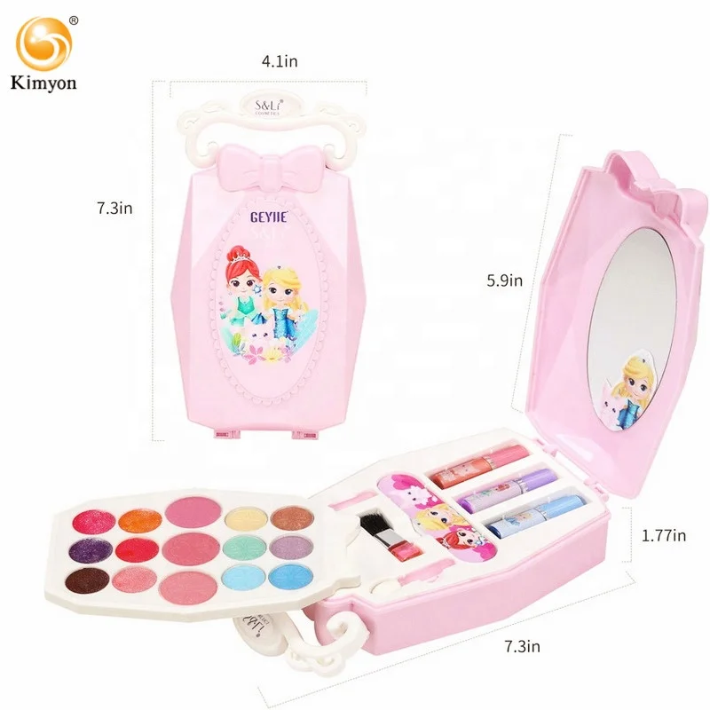 
Amazon hot saleMakeup Kit for Girls, Washable Kids Play Makeup Set Pretend Makeup for Girls Real Makeup Play Kids Cosmetics Set 