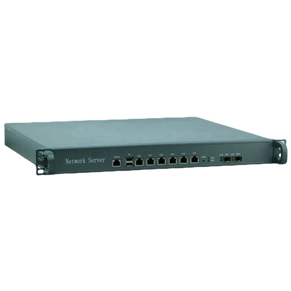 2023  Cheap Pfsense Firewall Hardware 1u Rack 6 Ethernet Network Server with 2 Fiber Ports