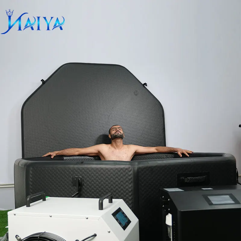 Naiya Best Selling Direct Manufacturer Two Person Sports Recovery Inflatable Ice Bath with Insulated Cover Adaptable Chiller