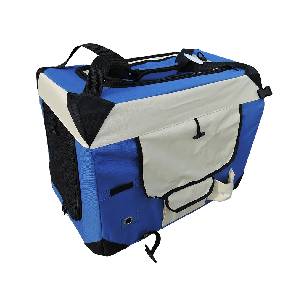 
Soft Sided Pet Carrier with Steel Frame Dog House Style Designed for Comfort Safety Portable Pet Crate 
