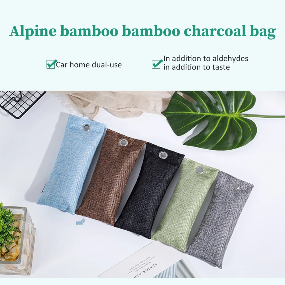 2024 household scented bamboo carbon charcoal filter bag shoe deodorizer moisture absorbent bag