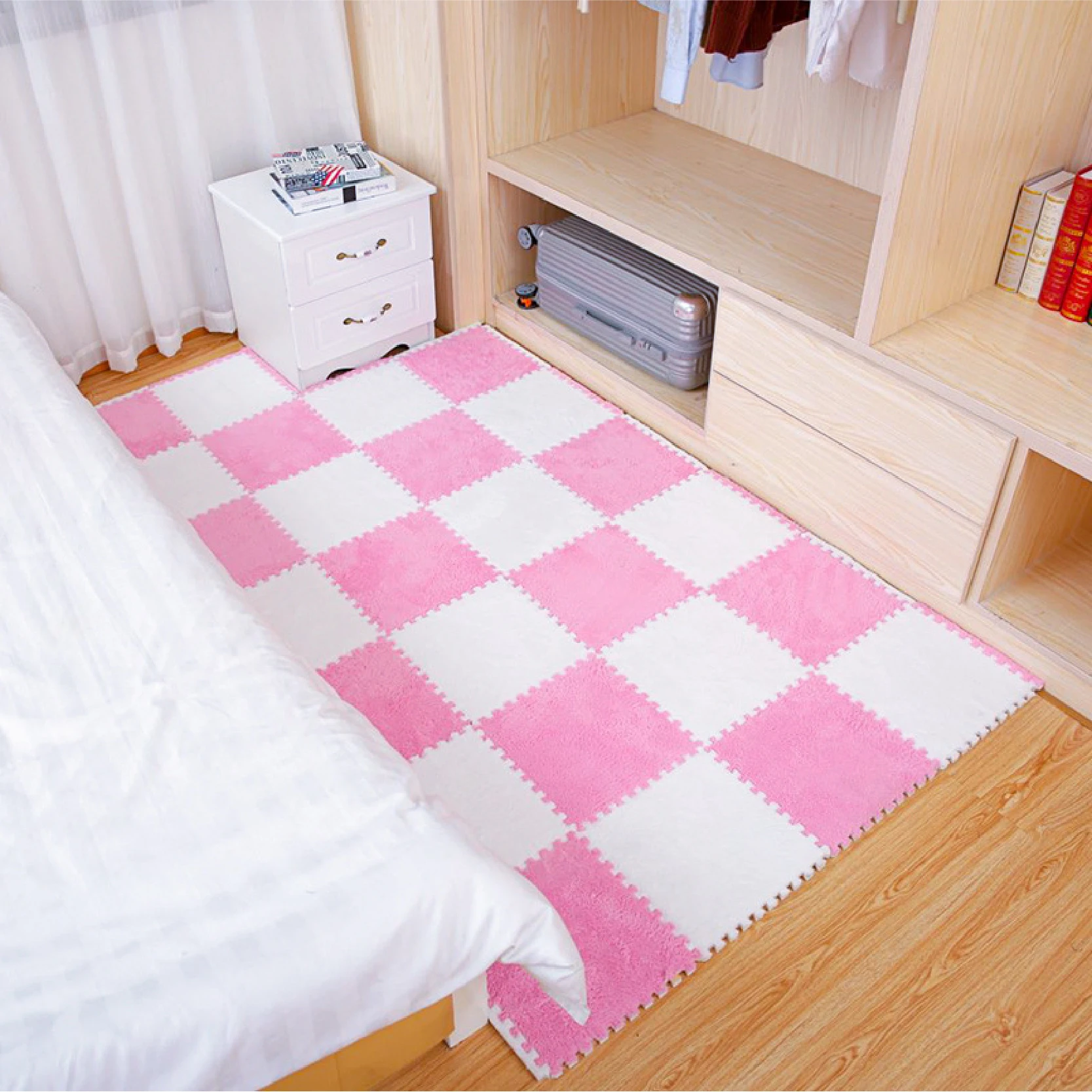 Hot Sale Comfortable Cotton Velvet Mat For Gym Travel Folding Baby Play Gym Mat