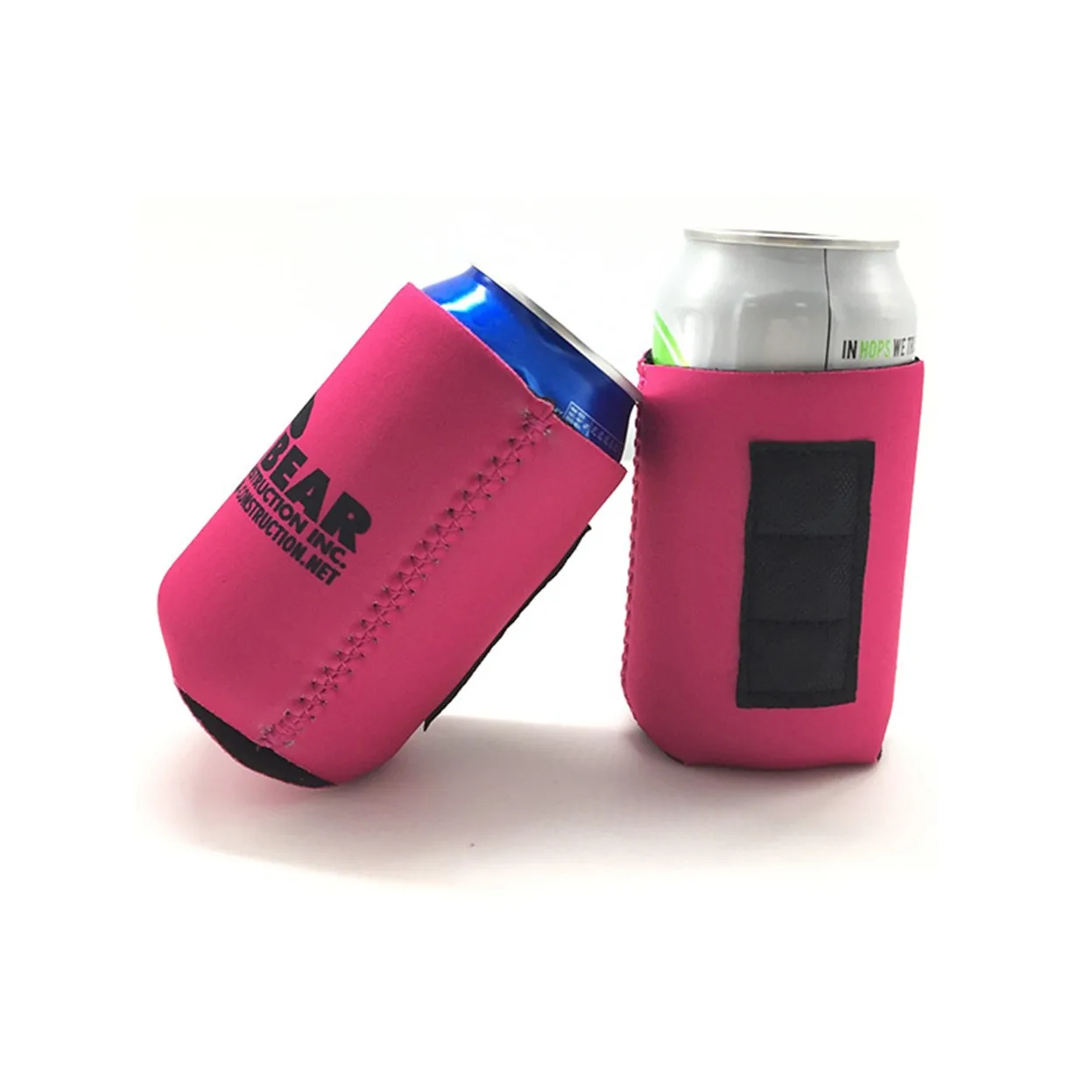 Wholesale Neoprene 3mm Insulated Magnetic Beer Can Coolers Sleeve Koozy with 3 Strong Magnet