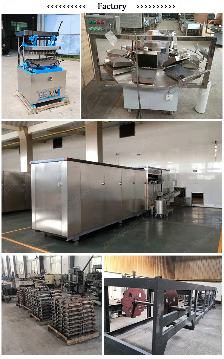 High efficiency automatic Serbia waffle ice cream cone machine