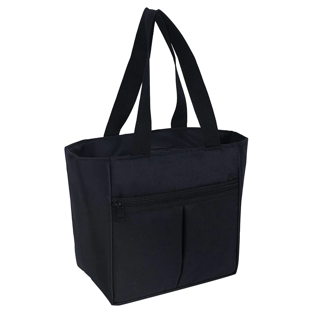 High quality food lunch insulated bag solid Oxford cloth portable cold tote cooler bag with zipper