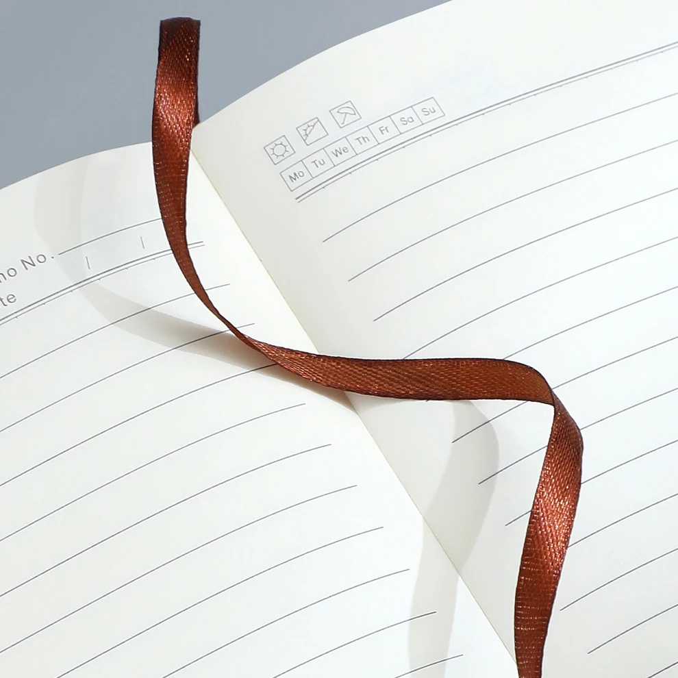 Gift Corporate A5 Hardcover Leather Lined Journal Notebook With Logo For Business Activities Gifting