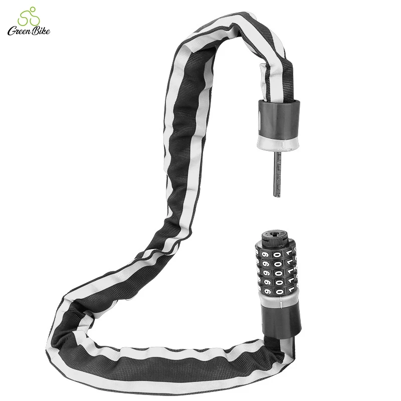 Велосипедный светоотражающий замок с паролем Abus, стальной замок Fahrradschloss 6000, цепной велосипедный кабель без ключа, 642 г