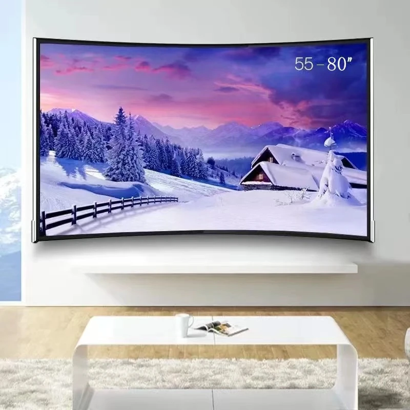 Изогнутый экран TV LED Smart HD Android с DTS Virtual X игровые и спортивные режимы Chrome-cast