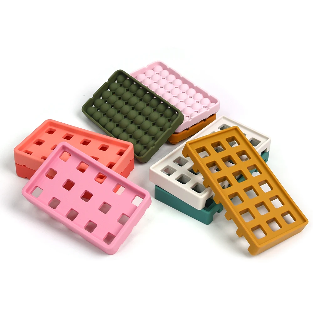 Wolife Original Design Easy Clean Thickened Soap Dish For Shower Self Draining Silicone Soap Dish Tray Bathroom Bathtub