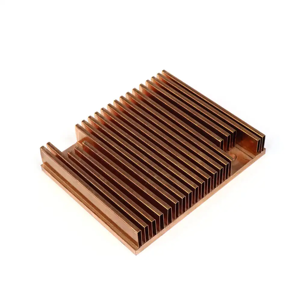 Customized Folding Fin Copper Stamping Heat Sink Plate