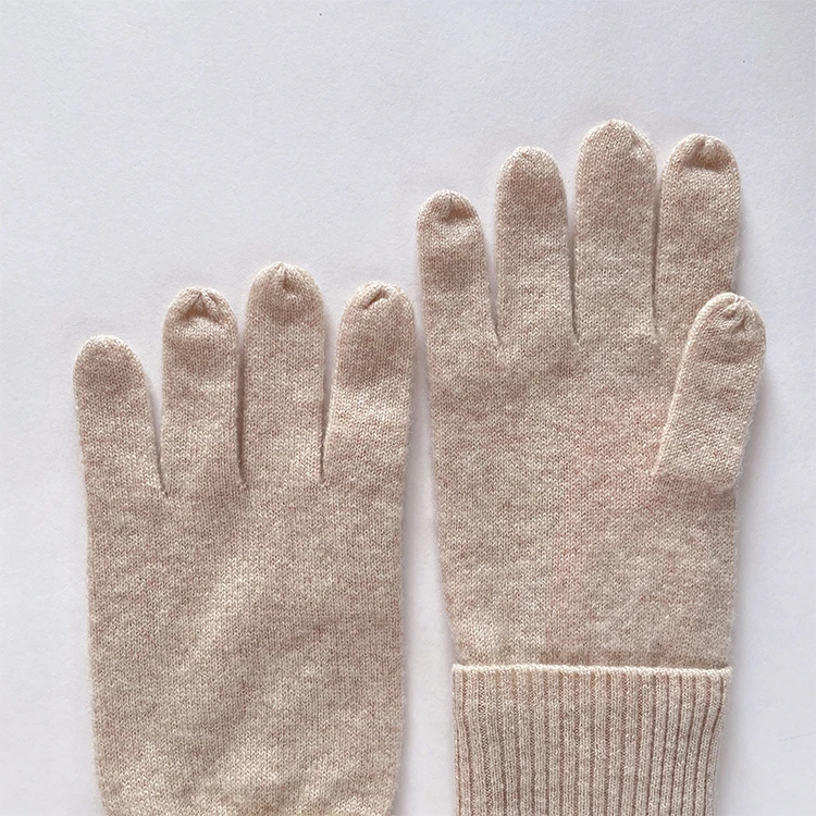 Professional Manufacture Promotion Price Winter Lined Cashmere Knit Gloved