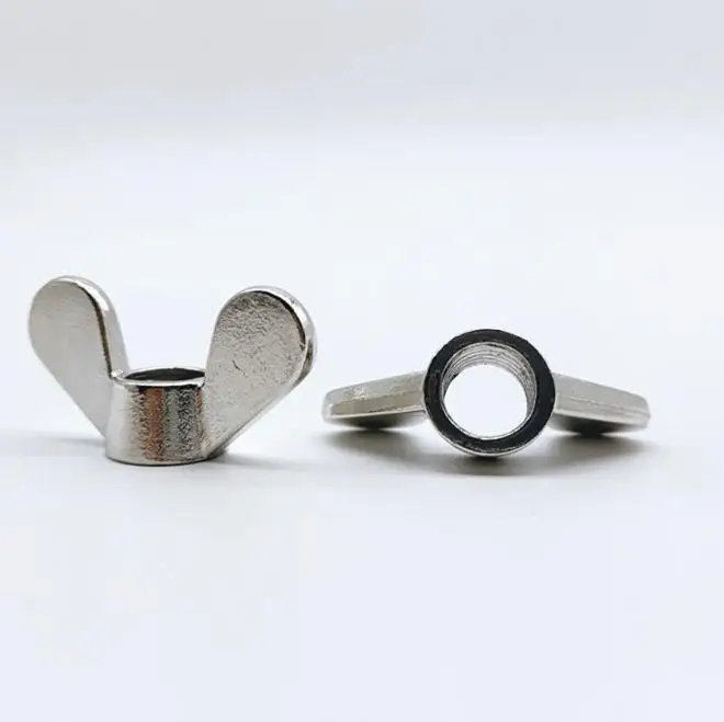 DIN315 GB62 Zinc Plated Silver/Yellow Butterfly Nut Wing Nut Round Wing