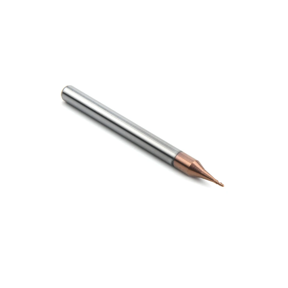 Лидер продаж в Мексике Высокая стабильность R0.4 * 50 цементированный карбид 2 Флейта прецизионный твердосплавный шариковый нос для обработки металла