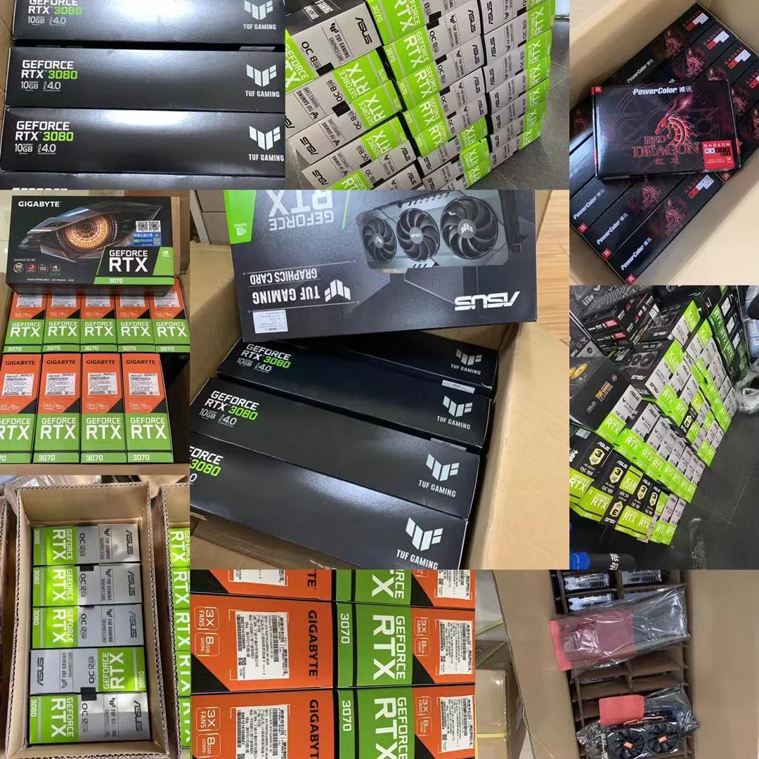В наличии Новая графическая карта RTX 3060 3070 3080 3090 GPU GTX 1660S 1060 1080ti 1650 RX 580 8 Гб 5700xt 570 бывшая