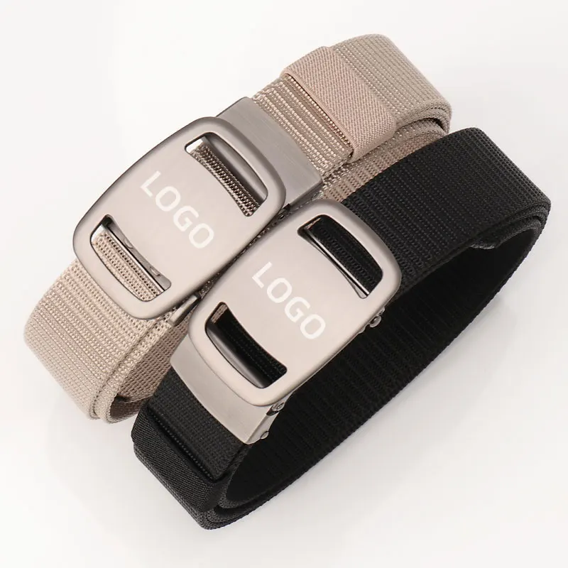 New Outdoor Tactical Men Women Full Strapped  Breathable Polyester Imitation Nylon Alloy Automatic Clothing belt