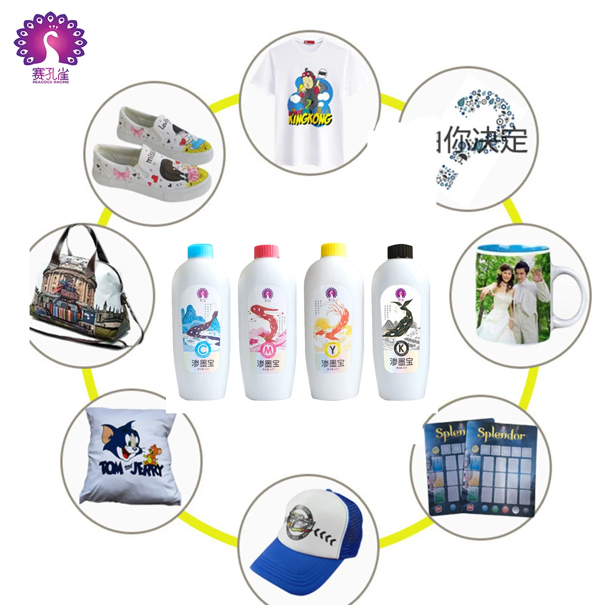 
large format digital printer penetration sublimation inks instead of directly printing 