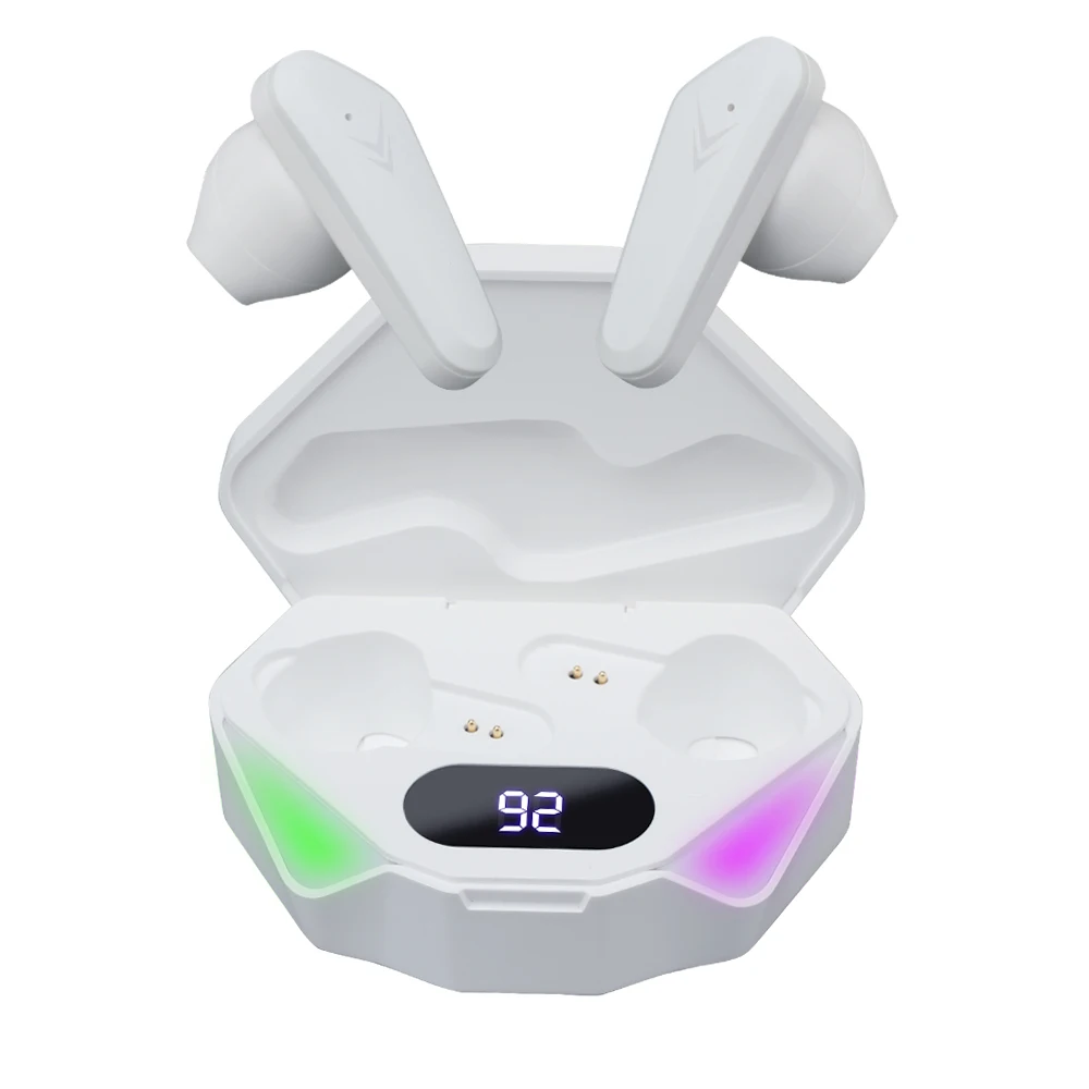 KINGSTAR Wireless In-ear Gaming Headphones Cheap RGB TWS Earbuds 45MS No Delay Game Earphones With Microphone Charging case