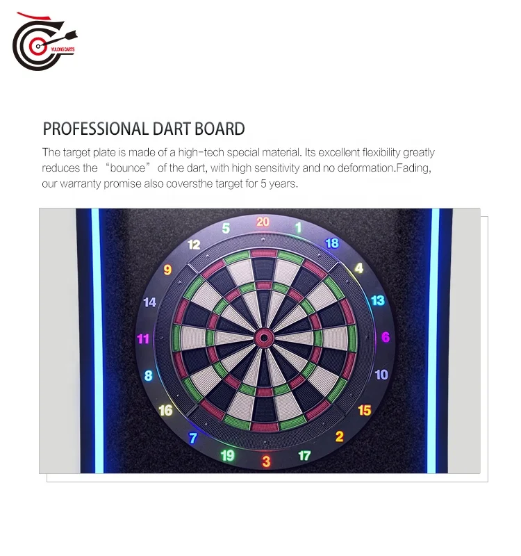 LED YL Dart Board Machine Video Capable Electronic Indoor Online Game Bar