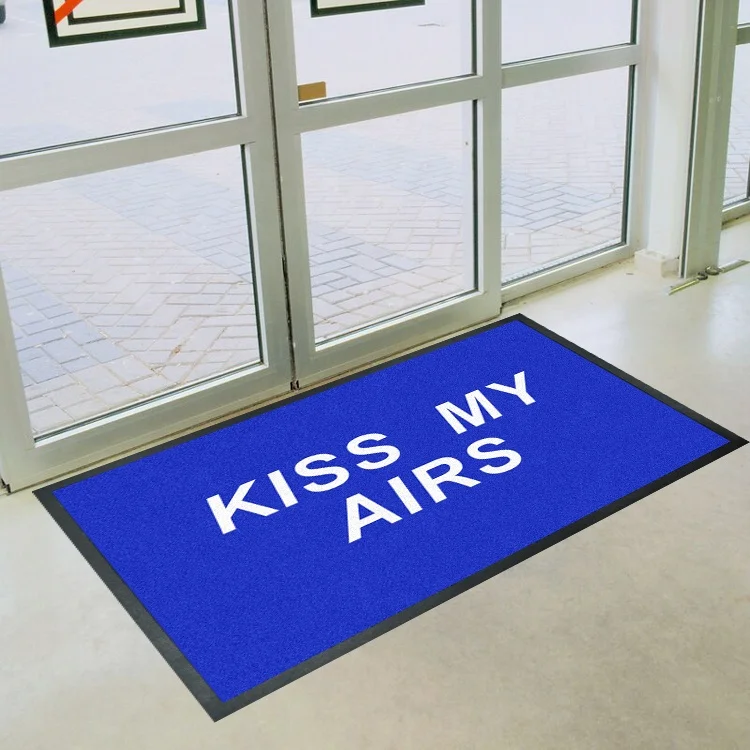 Kiss my air doormat Custom Printed Sneaker Door Floor Mats Doormats