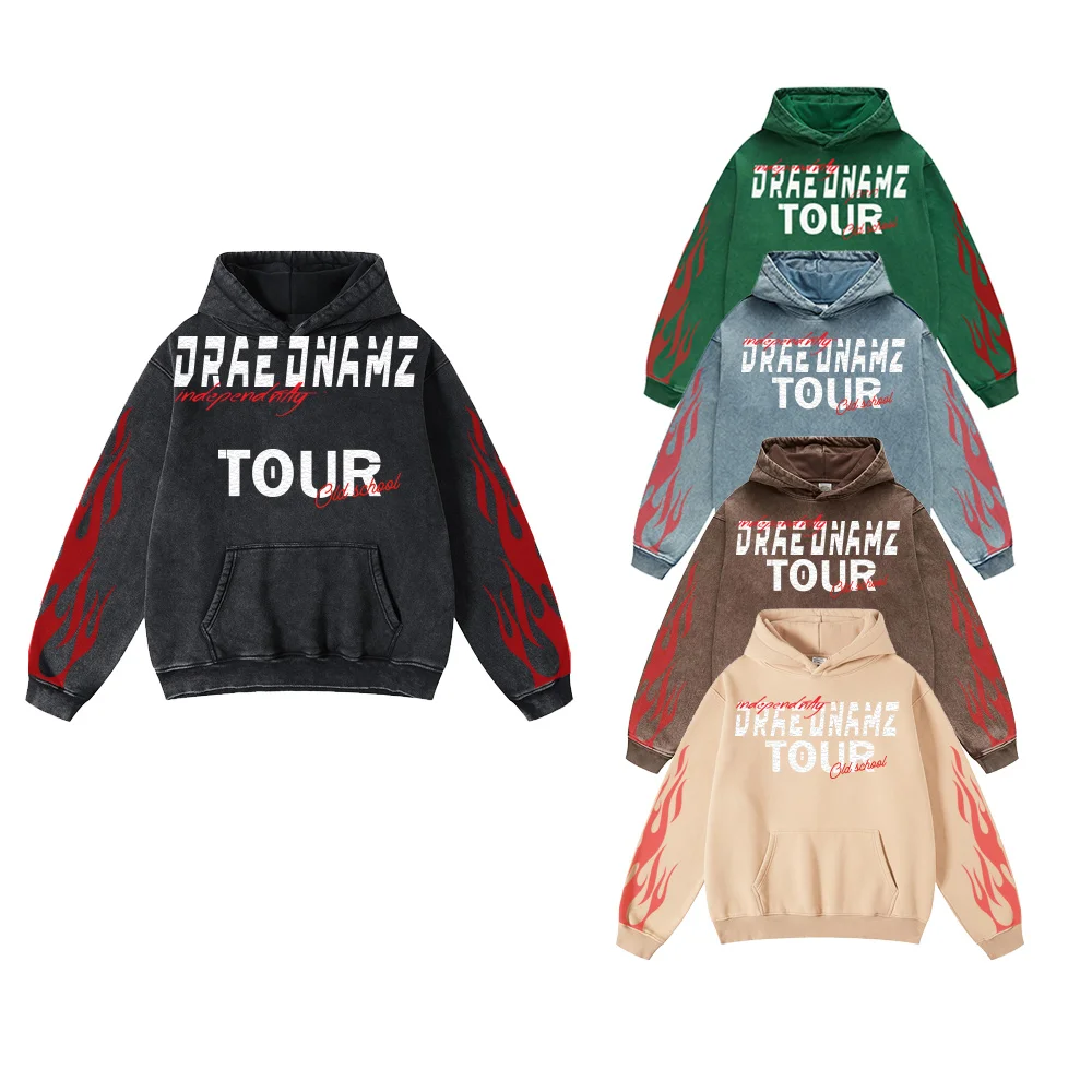 Heavyweight Custom Puff Print Hoodie 500gsm Unisex Essentials Embossed Pullover Acid Wash Boxy Crop Hoodie & Sweatshirts for Men