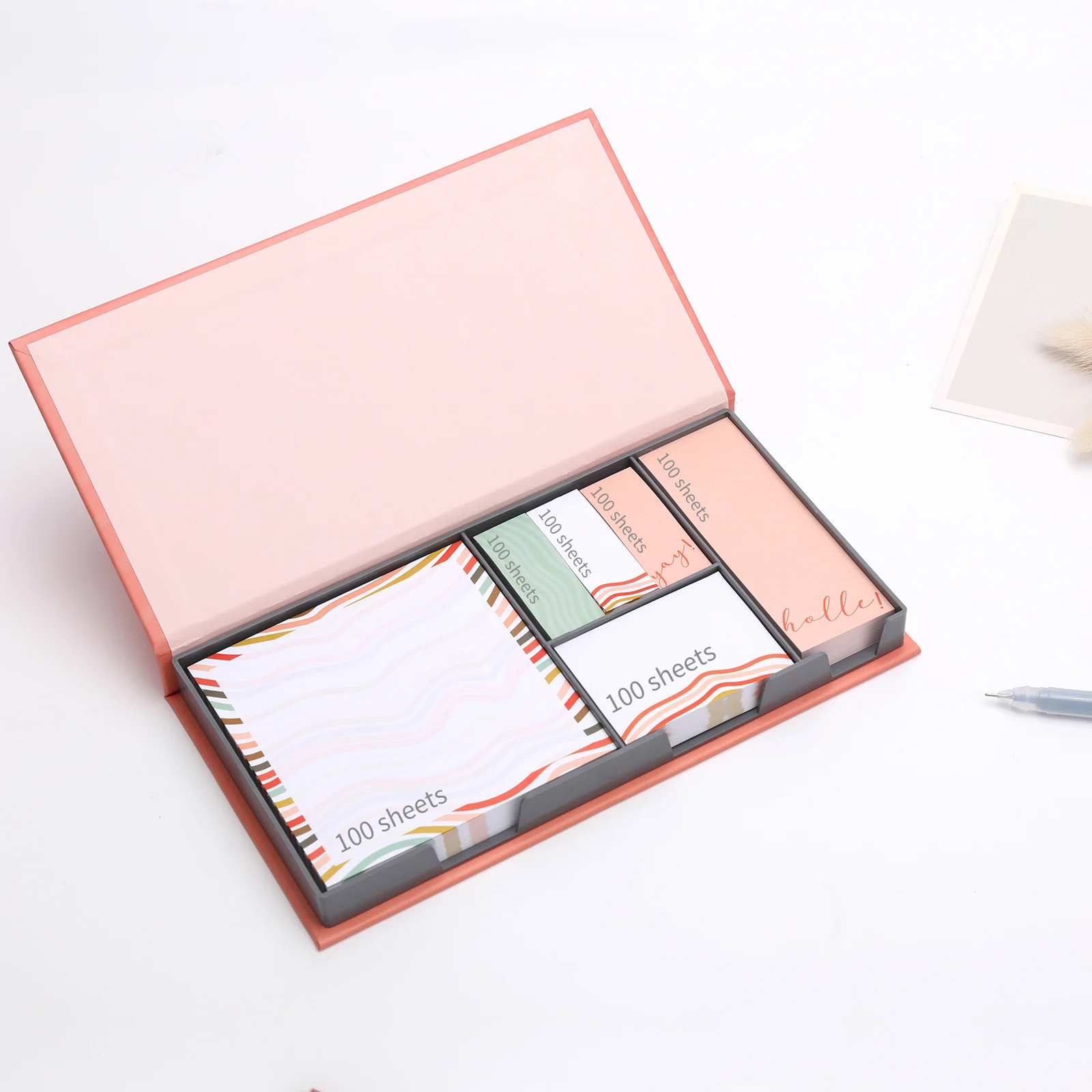 Cute Stationery Six Sticky Notes Combination Box Memo Notes Sticky Paper Set