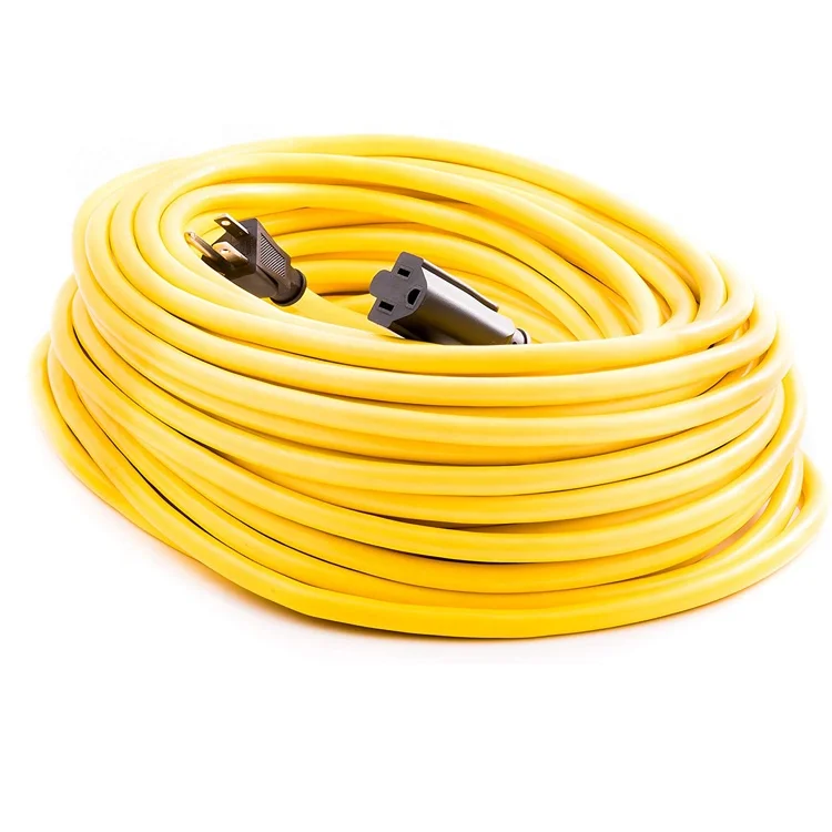 Multi Socket Extension Cord Power Retractable Electrical Outdoor 220v Heavy Duty Waterproof 14/3 100ft Home Appliance NEMA5-15P