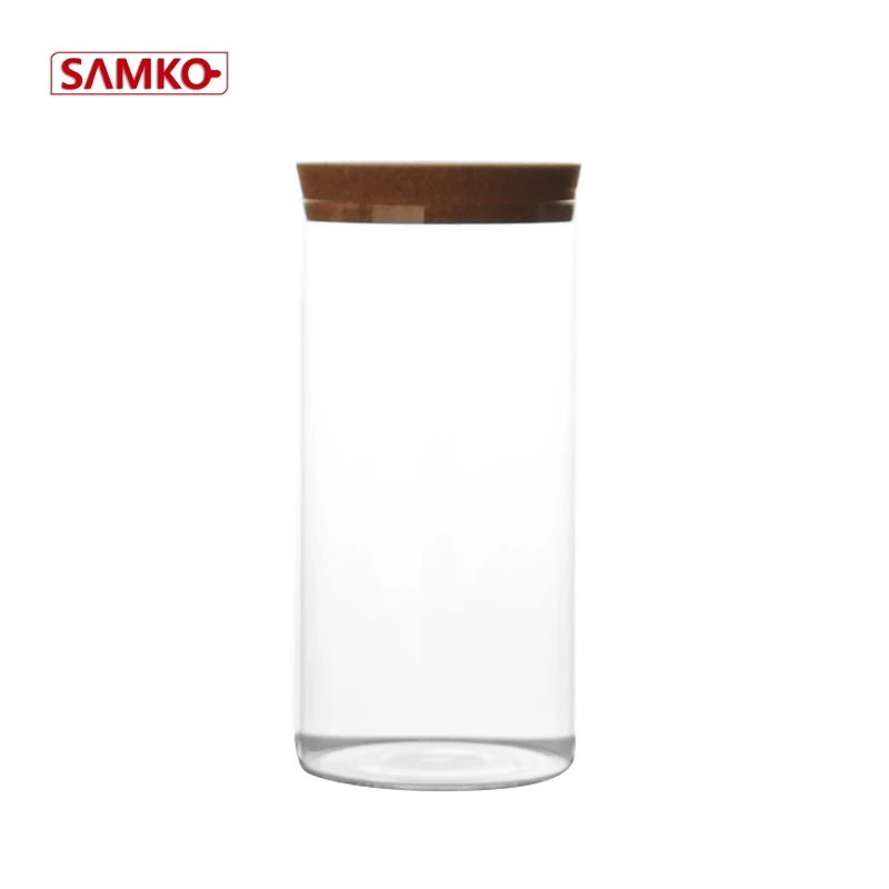 460ml air tight glass storage jars storage glass cork jar 460ml