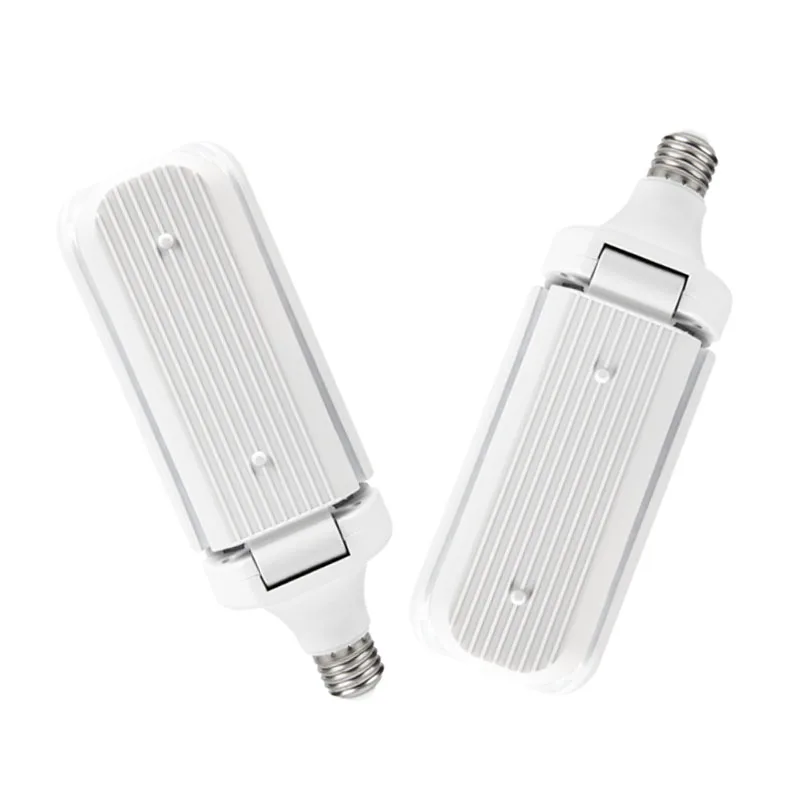 New design ABS material 6500K with E27 B22 base 5+1 blade fan-shaped LED folding light
