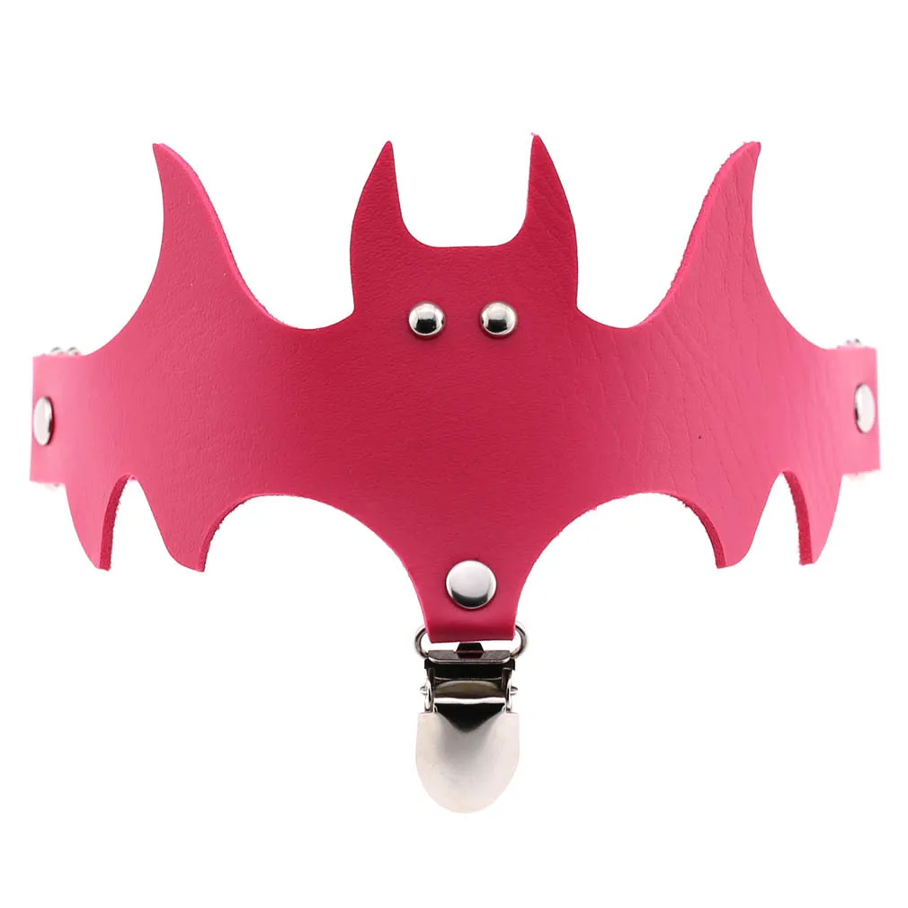 Genya Original character exaggerated Halloween Christmas leg decorations bat wings leather garter socks clip leg ring
