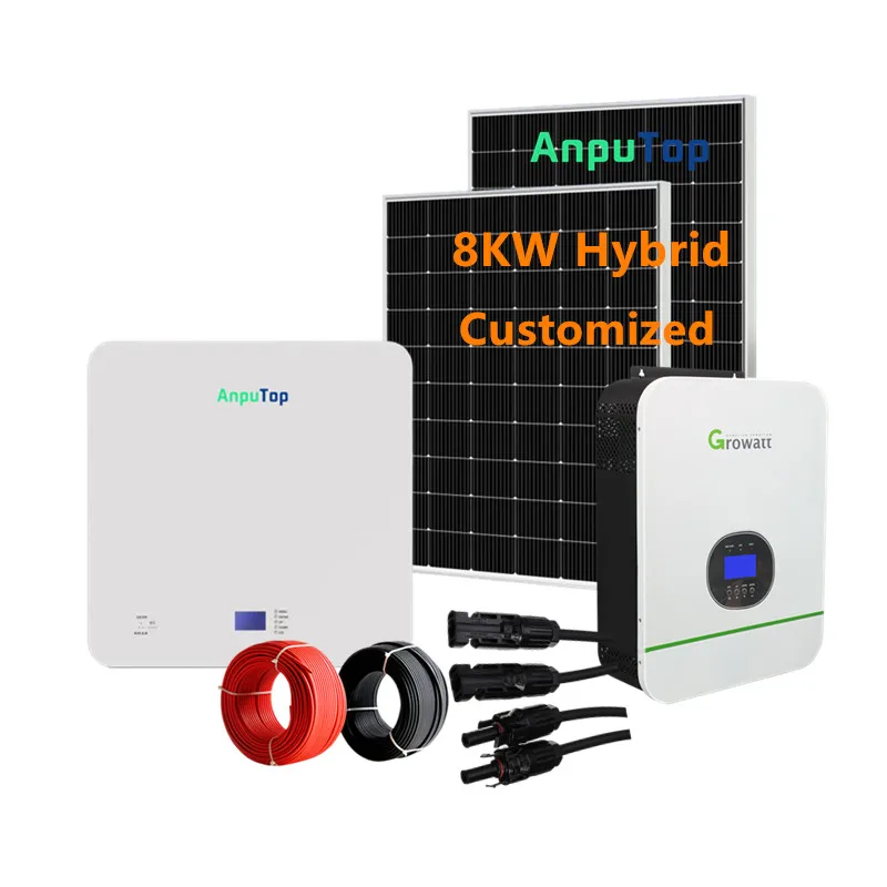 Домашняя система солнечной энергии 5 кВт 8 домашняя инвертор батареи Автономная