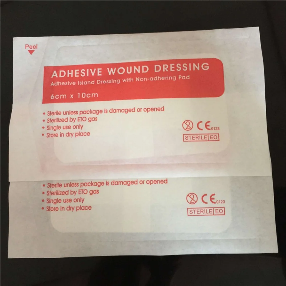 Disposable Water Proof Non Woven Adhesive Wound Dressing Island Dressing with Pad