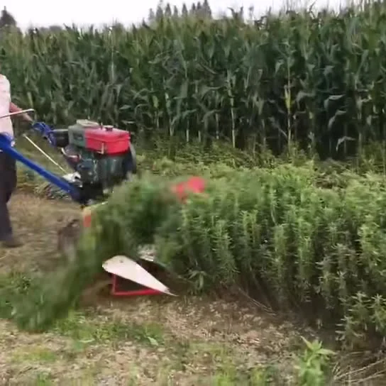 mini self-propelled power reaper machine to harvest rice paddy wheat