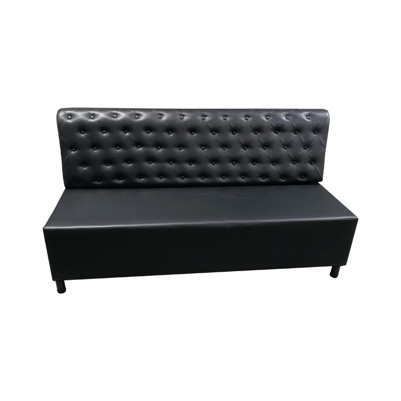 2023 New Arrival European Style Very Comfortable Black Lounge Bench Waiting Sofa Public Waiting Room 10 Years Warranty