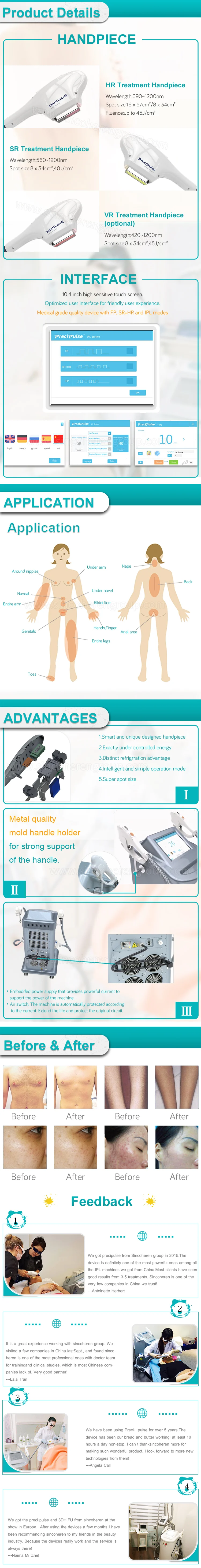 Sincoheren Ipl Skin Rejuvenation Machine Cosmetic Instrument For Salon Clinic Business Rf Beauty Equipment