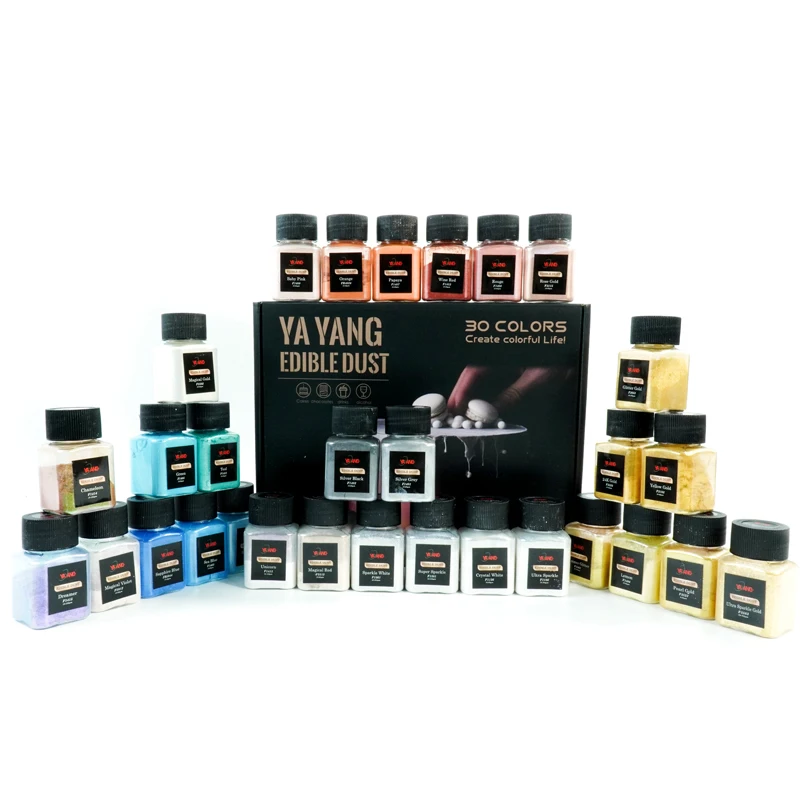 Wholesale 30 Colors Edible Luster Dust Set for Cake Decoration Food Luster Powder