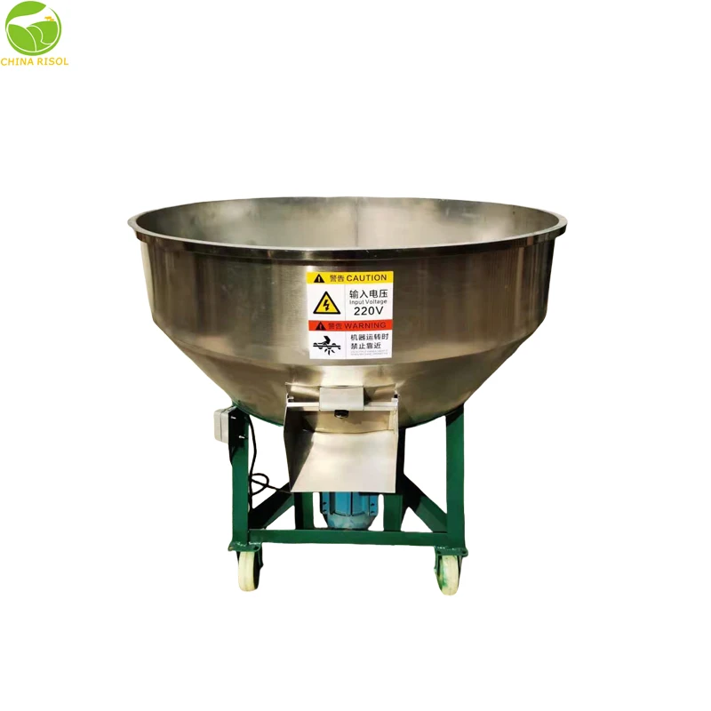 Multifunctional Stainless Steel animal feed mixer or crusher chicken machine automatic poultry feed grinder and mixer