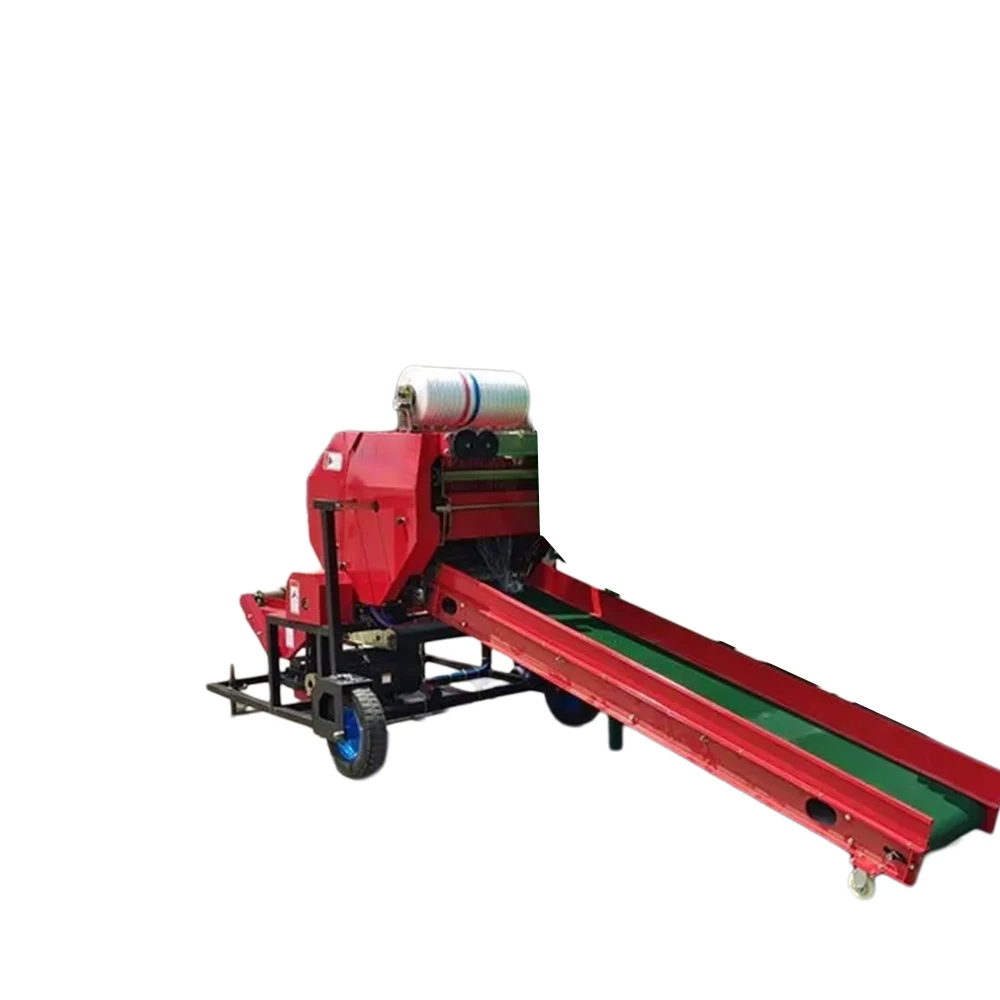 Baling and Wrapping Machine Agricultural Corn Straw Baler Easy to Operate Is Also Called