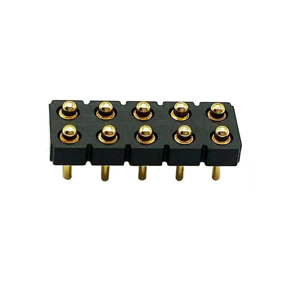 Contact Surface is concave SMT Type 14P 2.54mm Pogo Pin Connector