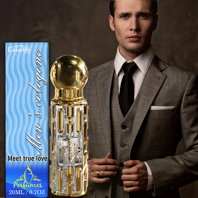20ML Muslim Roll On Perfume Fragrance Essence Oil Body Scented Long Lasting Fragrance Alcohol Free Natural Floral Essential Oil