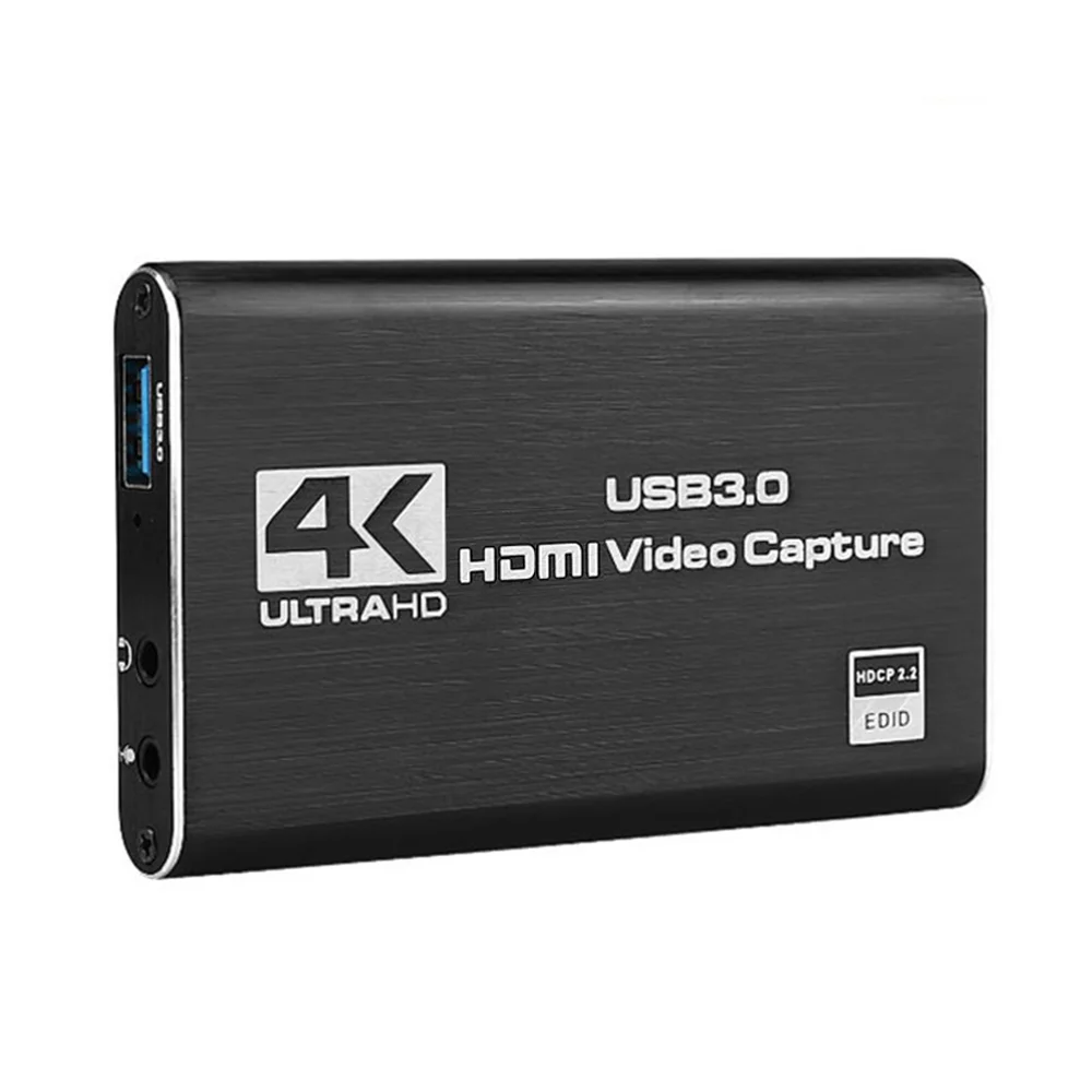 
HDMI to USB 3.0 Video Capture Card 4K@60Hz Input HD Video Grabber Recorder Box 1080P@60FPS Output For OBS Game Live Streaming 