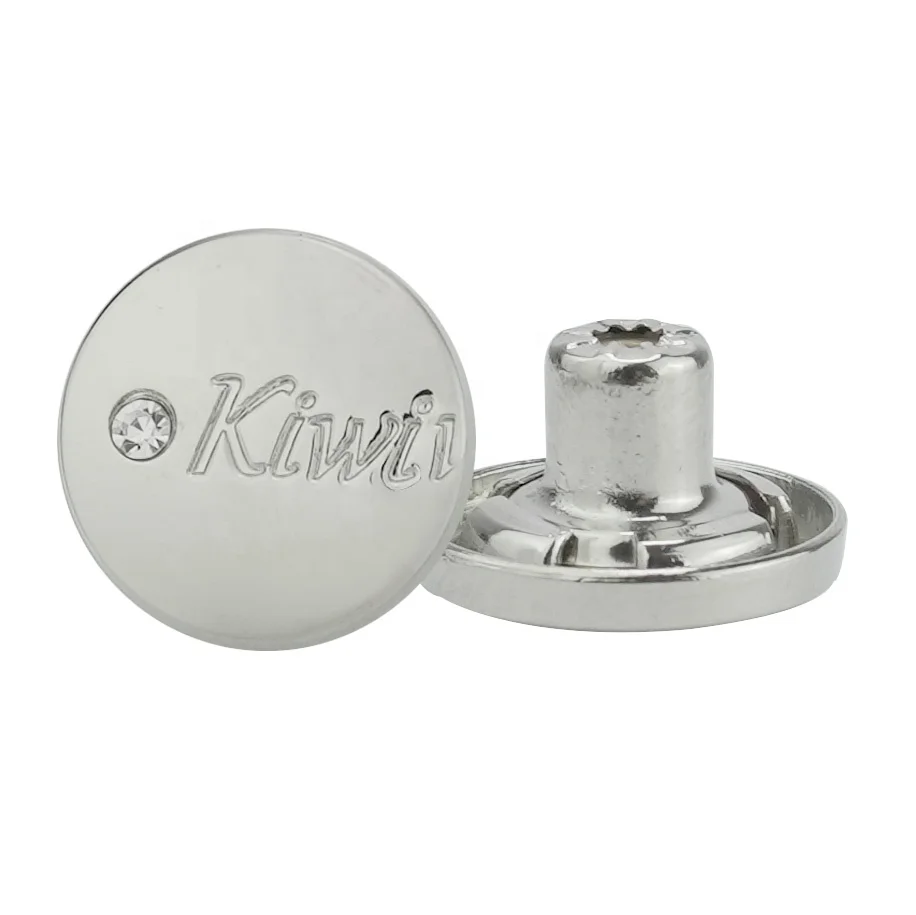 Jinyi Button Manufacturer Wholesale Vintage Logo Design Custom Denim Buttons Jeans Button and Rivets
