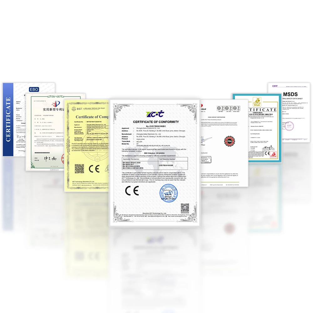 Kelier Factory Sale High Resolution Multicolor Printer For Carton Single Pass Digital Printing Machine Paper Cup Fan Printer